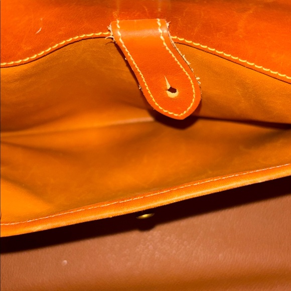 Dooney & Bourke AWL Speedy Chocolate and Caramel Satchel Vintage - Picture 10 of 11